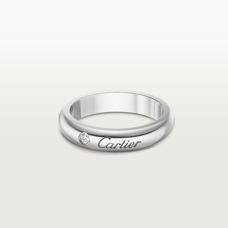 c de cartier wedding band 4 mm width 1 diamond
