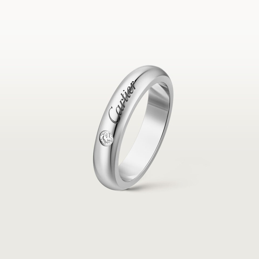 c de cartier wedding band 4 mm width 1 diamond