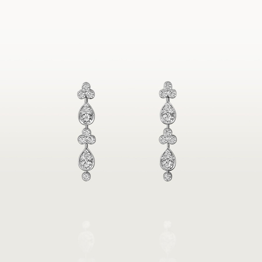 pluie de cartier earrings diamonds