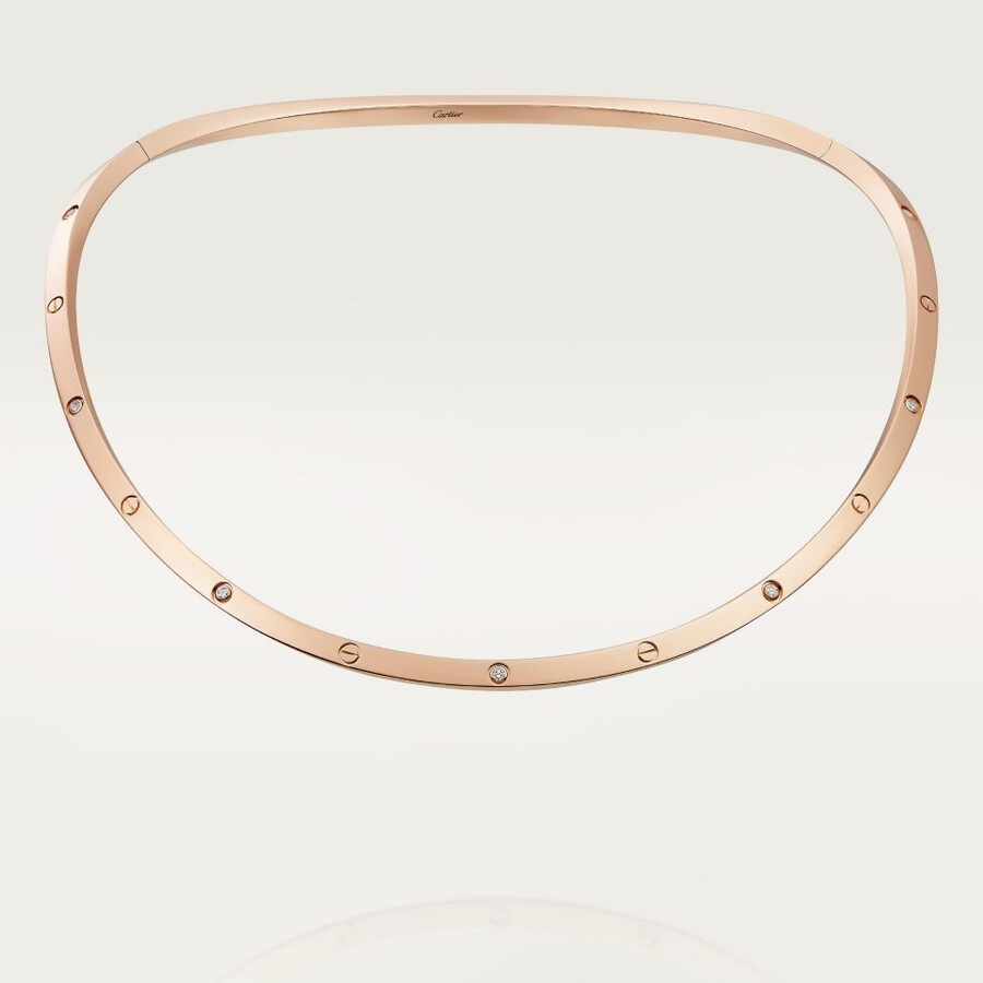 love torque necklace 10 diamonds