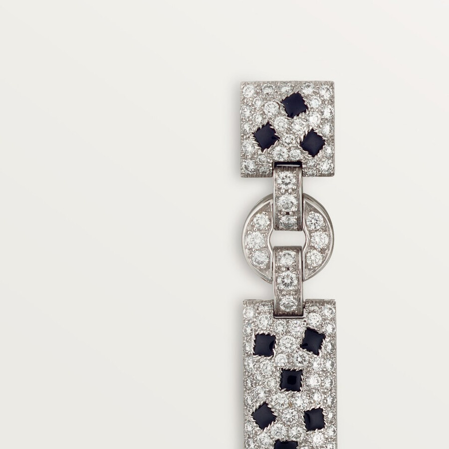 panthère de cartier earrings emeralds paved