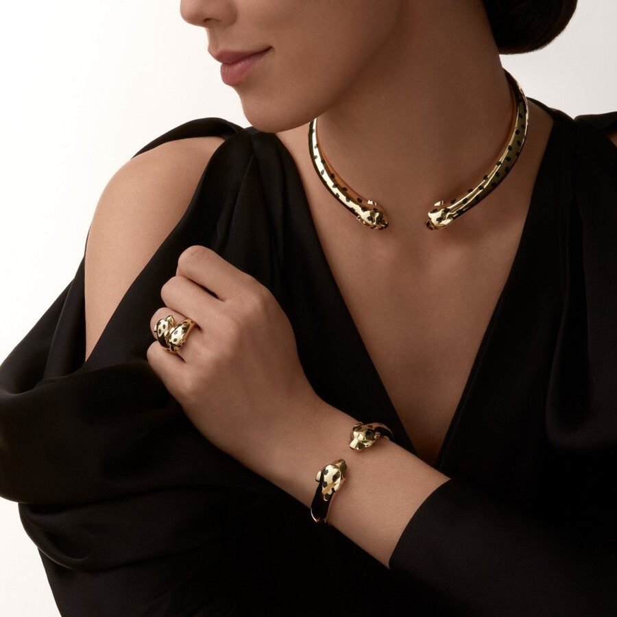 panthère de cartier torque necklace articulated