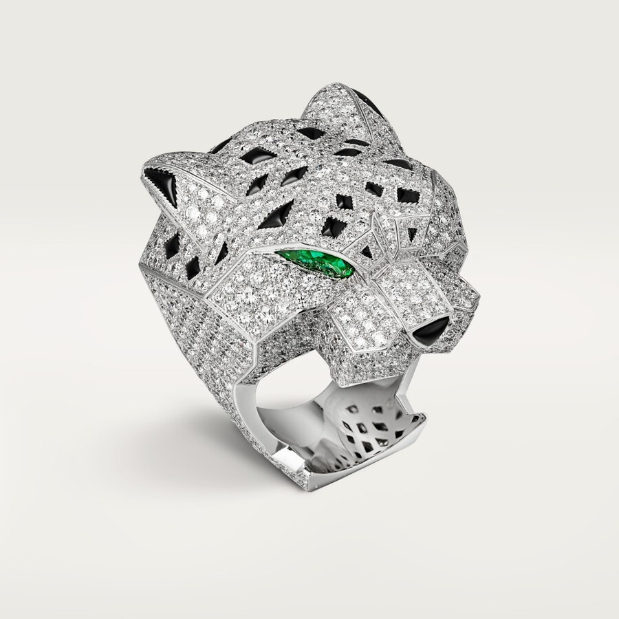 panthère de cartier ring paved