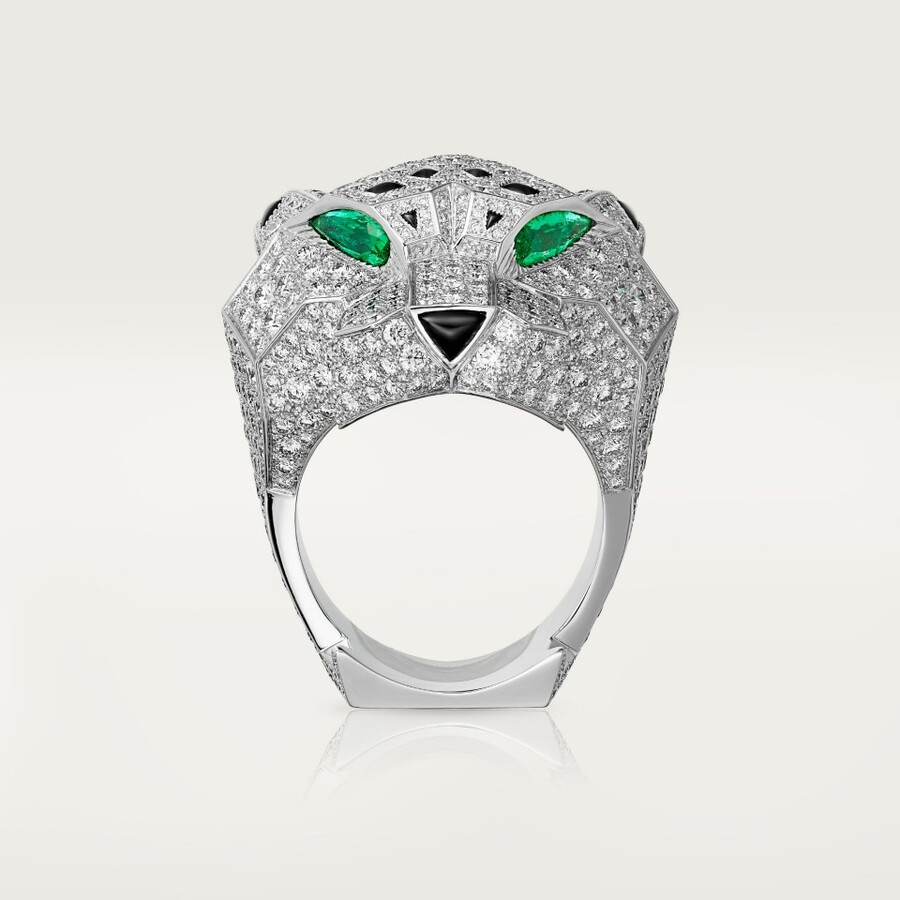 panthère de cartier ring paved