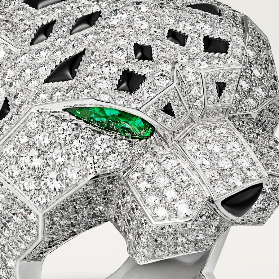 panthère de cartier ring paved